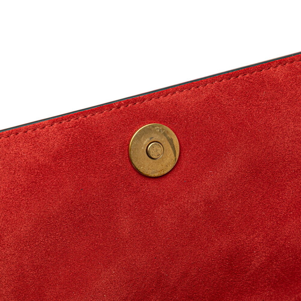 CHRISTIAN DIOR Red Leather Shoulder Bag - Picture 6 of 15